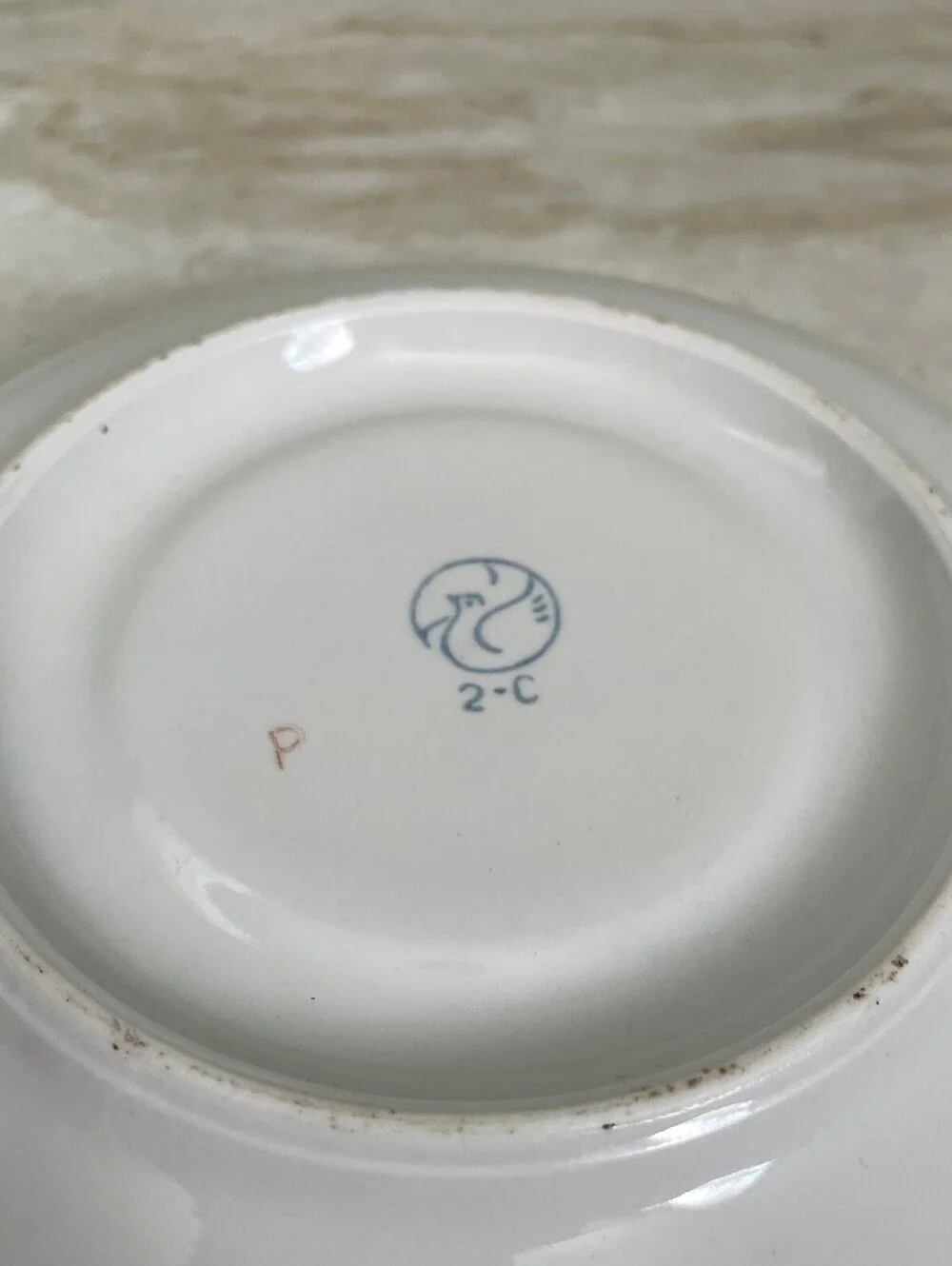 Vintage USSR Soviet Porcelain Saucer | Green Floral Gold Trim Collectible